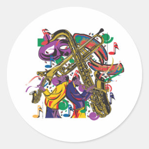 Adesivo Carnaval Mardis Gras JAZZY