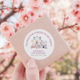 Adesivo Carnaval - Orçamento de Aniversário Bonito Obrigad