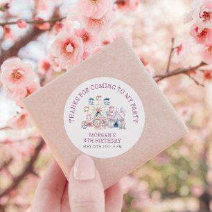 Adesivo Carnaval - Orçamento de Aniversário Bonito Obrigad