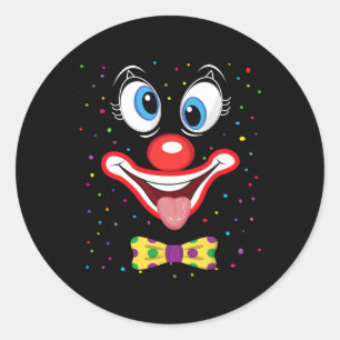 Adesivo Carnaval Palhaço de Rosto de Circo Costume Homens