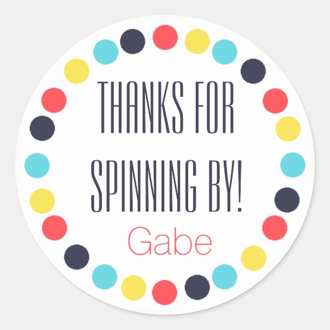 Adesivo Carnaval Personalizado Rótulo de Aniversário do Pi (Frente)