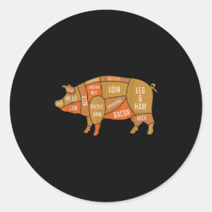 Adesivo Carne Fumada De Porco Sobrecarga Churrasco Engraça