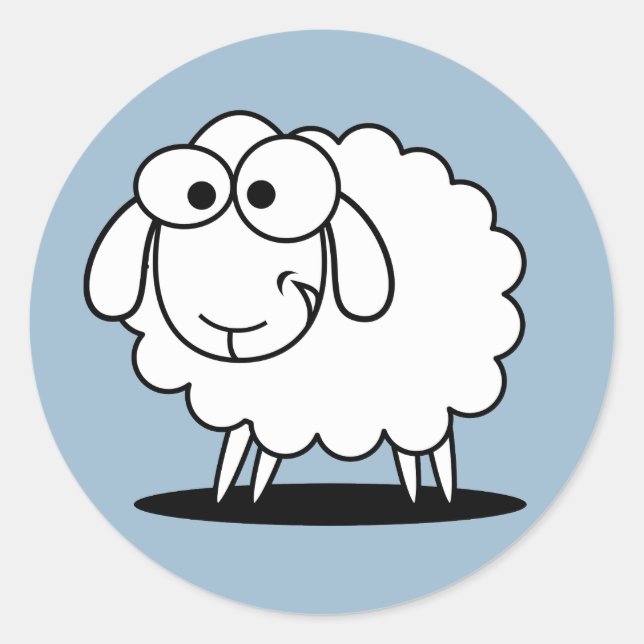 Adesivo Carneiro, carneiro, carneiro azul (Frente)