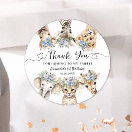 Adesivo Carneiro de Animais Safari Clássico de Aniversário