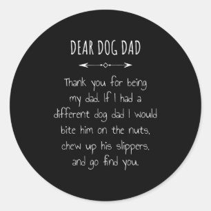 Adesivo Caro Pai De Cachorro Obrigado Por Ser Minha Pai De