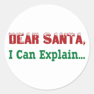 Adesivo Caro Papai noel, eu posso explicar…