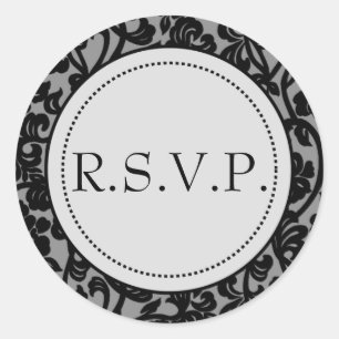 Adesivo Caroços de Envelope Gótico Preto e Cinza