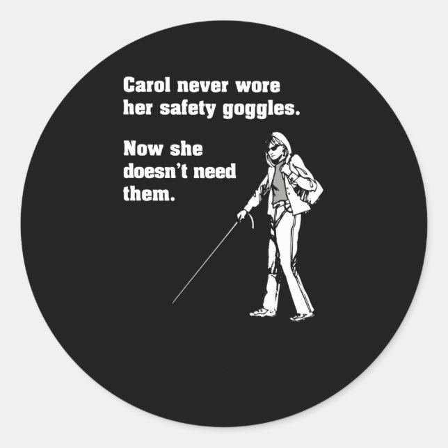 Adesivo Carol Safety Gogggg Science Chemistry (Frente)