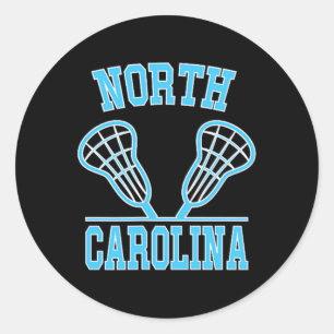 Adesivo Carolina do Norte Lacrosse Vintage Nc Lax Weathere