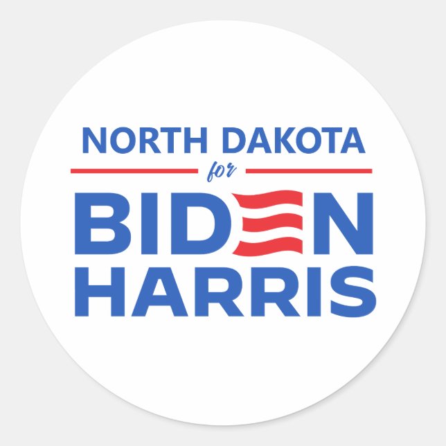 Adesivo Carolina do Norte para Biden Harris (Frente)