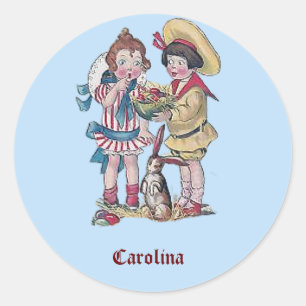 Adesivo CarOLINA ~ PÁSCOA Sticker Vintage 1911 ~ Cute! ~
