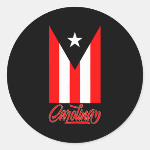 Adesivo Carolina Puerto Rico Flag S