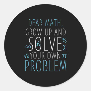 Adesivo Caros Matemáticos Engraçados Matemática Meninas Me