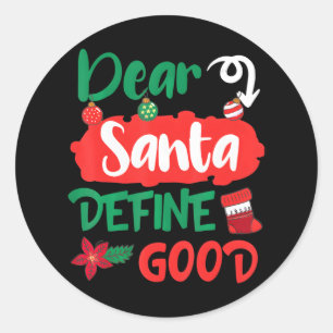 Adesivo Caros Papais noeis Definem Bons Felizes Natal Xmas