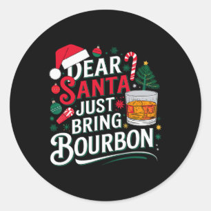 Adesivo Caros Papais noeis, Tragam Bourbon Christmas Cosut