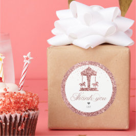 Adesivo Carousel Glitter Birthday