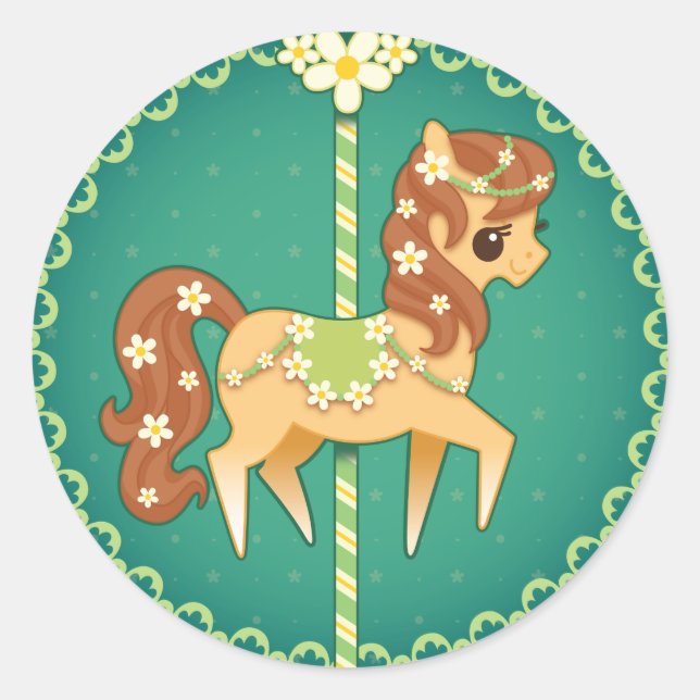 Adesivo Carousel Pony - Flor Daisy (Frente)