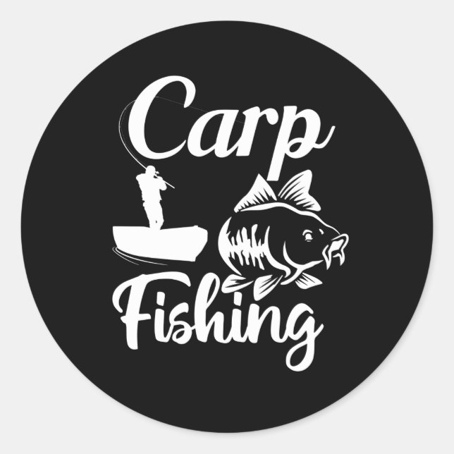 Adesivo Carp Hunter Pescador Anglês (Frente)