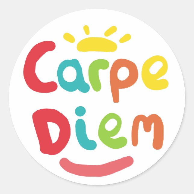 Adesivo Carpe Diem (Frente)