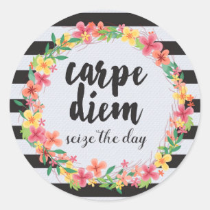 Adesivo Carpe Diem / Agarre A Cotação Do Dia
