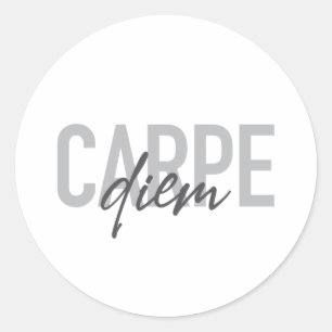 Adesivo Carpe Diem design moderno, simples, urbano, legal
