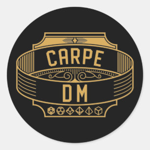 Adesivo Carpe DM Carpe Diem Funny Tabletop RPG