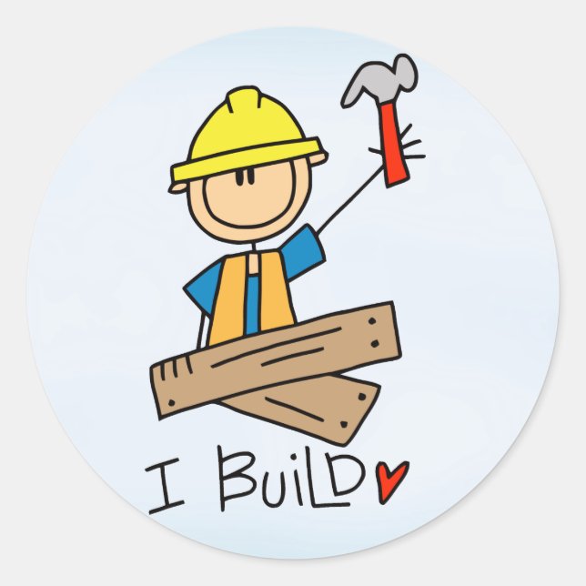 Adesivo Carpinteiro com Figura Stick (Frente)