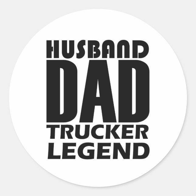 Adesivo Carregador de Pai de Marido Legend Funny Truck (Frente)