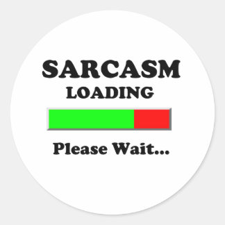 Adesivo Carregamento de Sarcasm Aguarde