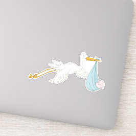 Adesivo Carregando de pássaros, garoto.