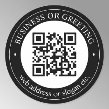 Carregar código QR ou logotipo | Preto Moderno