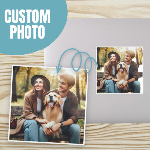 Adesivo Carregar Foto de Pet Personalizada da Família