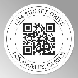 Adesivo Carregue seu próprio código QR e texto personalizá