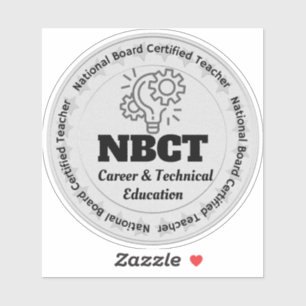 Adesivo Carreira de Professores e Ensino Técnico NBCT