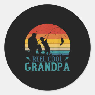 Adesivo Carretel de Pesca Vintage Avô Legal Pescador Pai