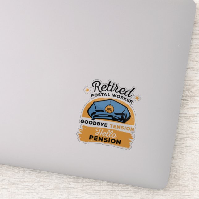 Adesivo Carrier Carta-Trabalhador Aposentado Retirada (Detalhe)