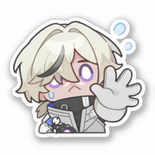 Adesivo Carril Honkai Star Chibi Arlan Sticker