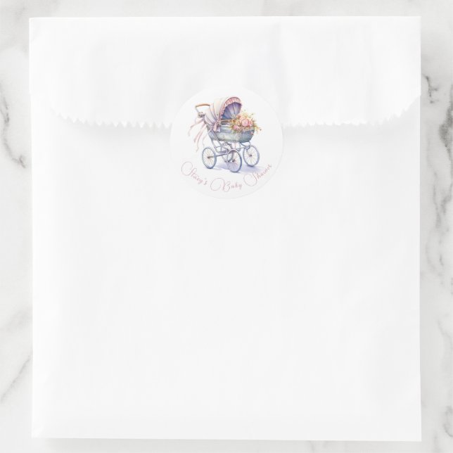 Adesivo Carrinho de Bebê Encantador (Bolsa)