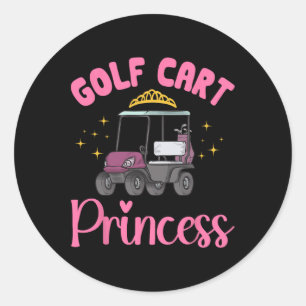 Adesivo Carrinho de Golfe Princesa Golfe Golfe Carrinho