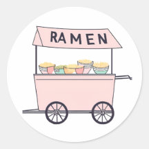 Carrinho de ramen fofo