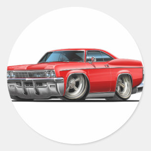 Adesivo Carro 1965-66 do vermelho do Impala