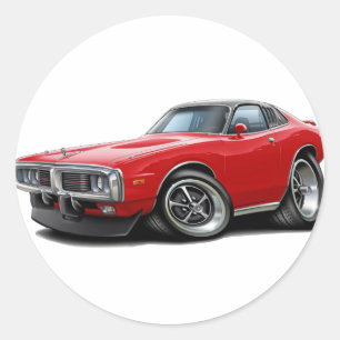 Adesivo Carro 1973-74 Vermelho-Preto do SE do carregador