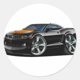 Adesivo Carro 2010-12 Preto-Alaranjado de Camaro