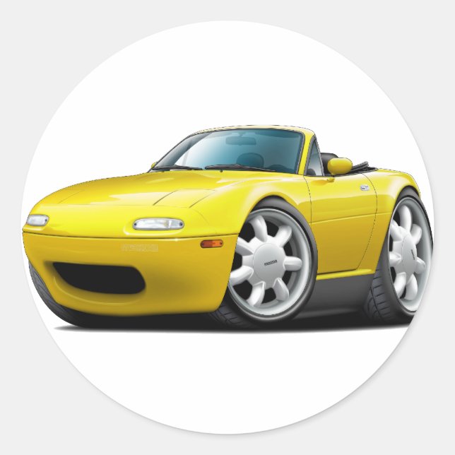 Adesivo Carro Amarelo Miata 1990-98 (Frente)