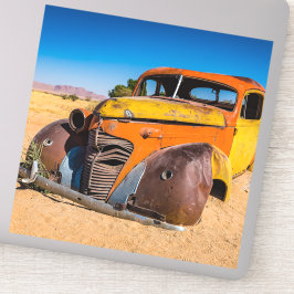 Adesivo Carro antigo e abandonado em Solitaire, Namíbia