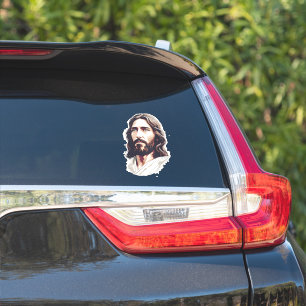 Adesivo carro clássico jesus lord savior