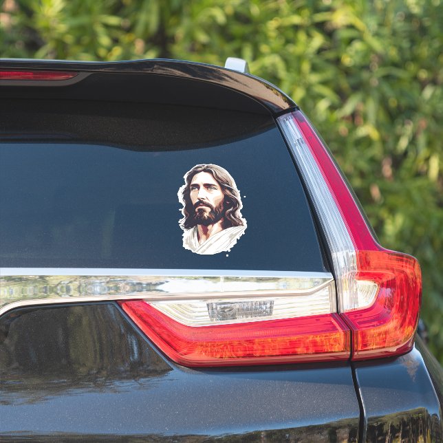 Adesivo carro clássico jesus lord savior (Lado do carro)