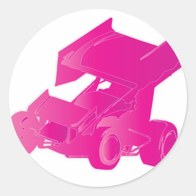 Adesivo Carro cor-de-rosa (Frente)