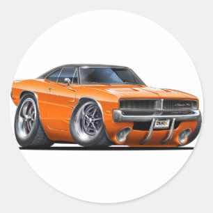 Adesivo Carro da laranja do carregador de Dodge