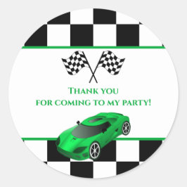 Adesivo Carro de Corrida Verde | Favor de Aniversário de C